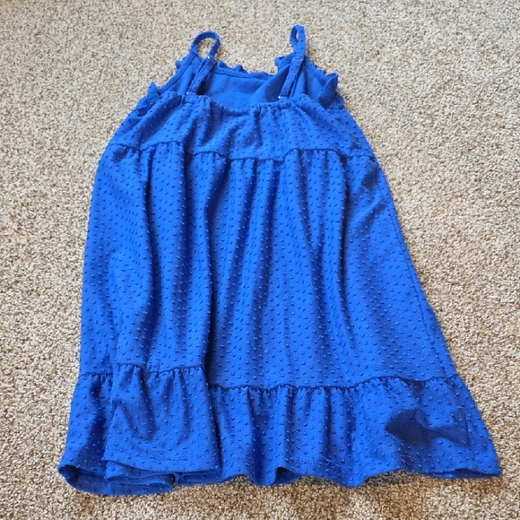 Girls Clothing Set Size Medium - Sleeveless Dress, Capris, T Shirt, And Shorts - Picture 3 of 7